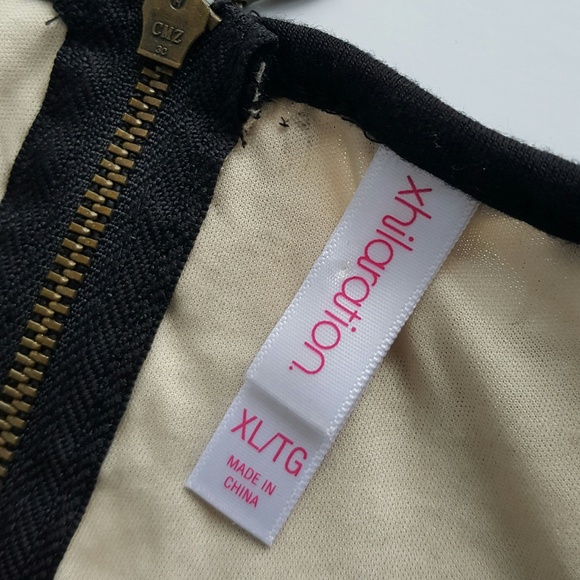 Black Lace Fit and Flare Dress SIZE XL - Picture 4 of 5